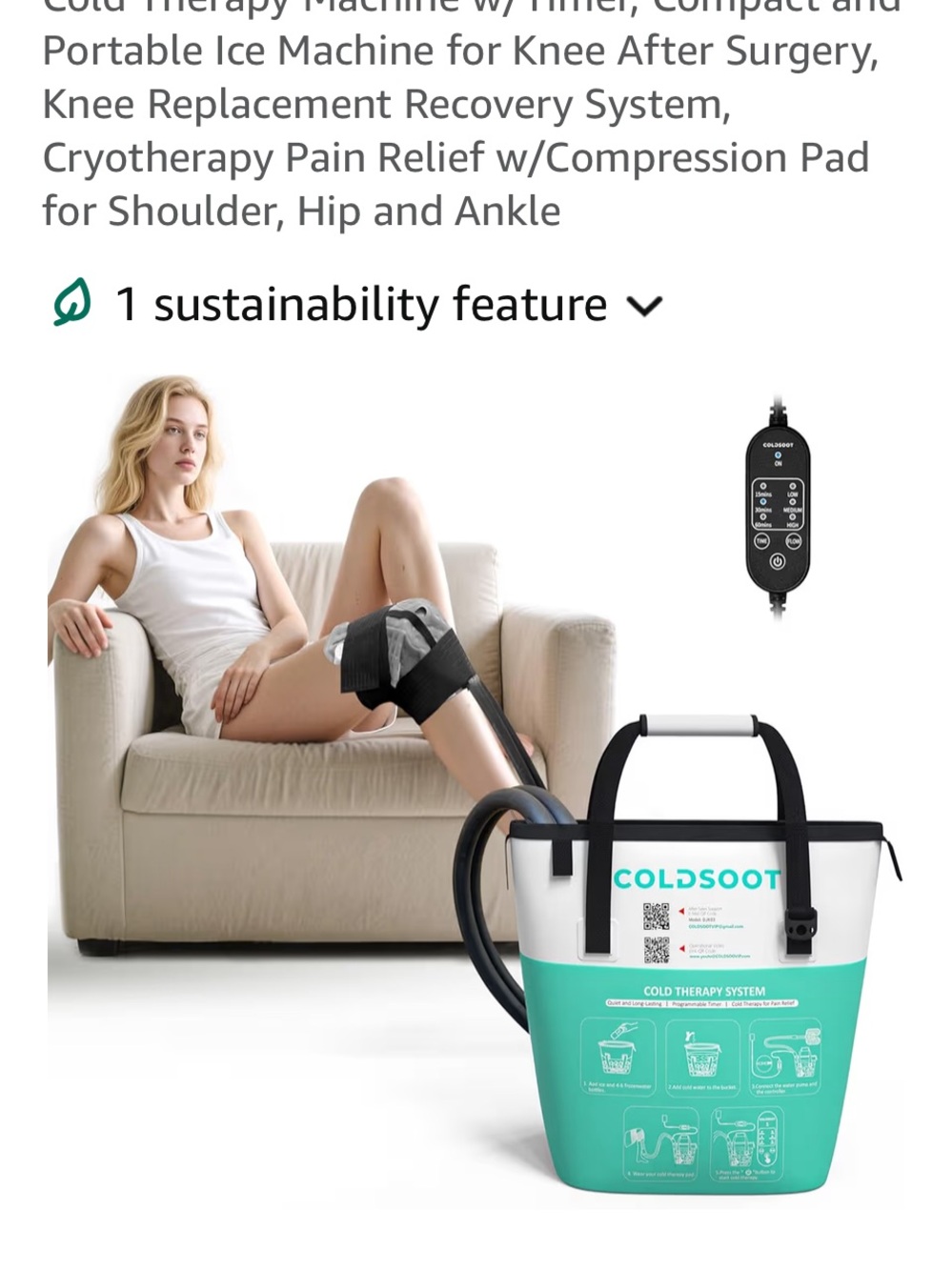 NEW coldsoot cold therapy system